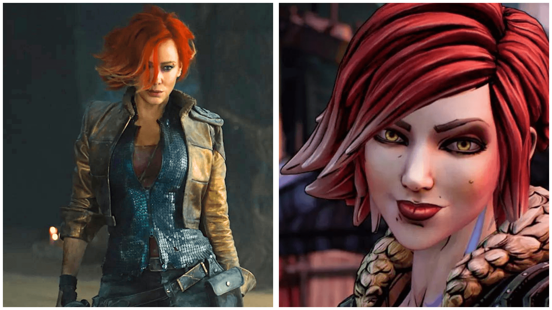 Side-by-side comparison of Lilith in the game and Cate Blanchett as Lilith