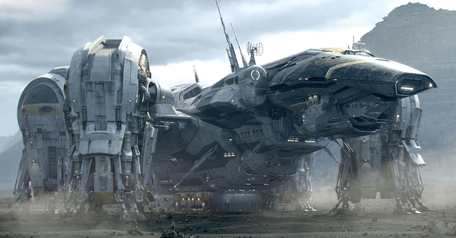 The Prometheus ship from the movie Prometheus