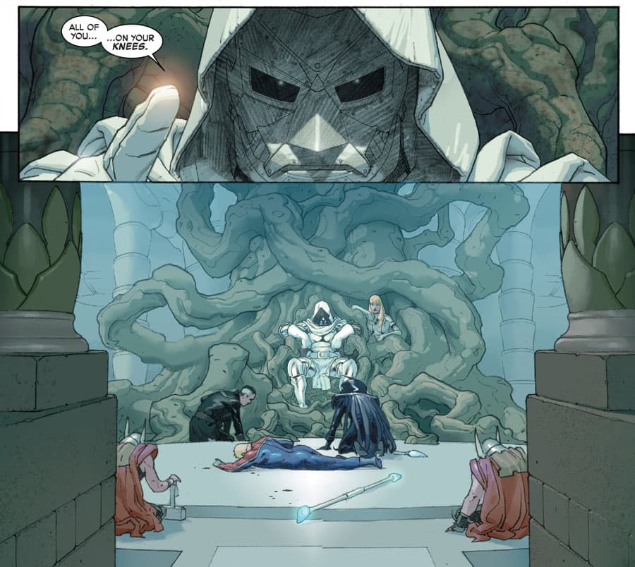 Doctor Doom as God Emperor in Secret Wars