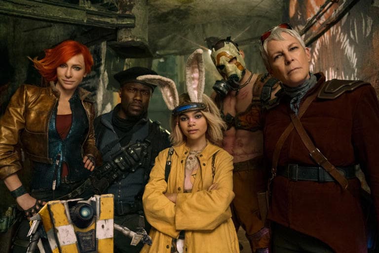 Cate Blanchett as Lilith with her crew in Borderlands